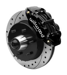 Disc Brake Kit, Forged Narrow Superlite 6R Big Brakes, Front, 6-Piston Caliper, Black, Chevy, GMC, Kit