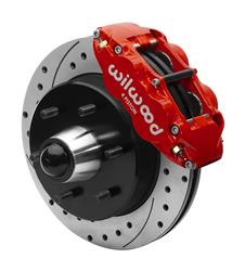 Disc Brake Kit, Forged Narrow Superlite 6R Big Brakes, Red, 6-Piston Caliper, Black, Chevy, GMC, Kit