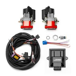 Electric Parking Brake, Red Powdercoated, 0.75 in.-0.81 in. Rotor Thickness, Wiring Harness, Switch, Controller, Kit