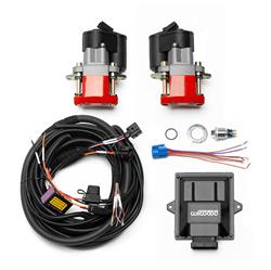 Electric Parking Brake, Red Powdercoated, 1.04 in.-1.10 in. Rotor Thickness, Wiring Harness, Switch, Controller, Kit