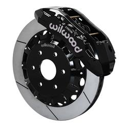 Disc Brake Kit, TX6R, Front, Slotted Rotor, Aluminum Caliper, 6 Piston, Black Powdercoated, Kit