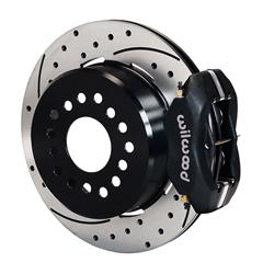 Disc Brakes, Dynalite Dynalite, Rear, Cross-drilled/Slotted Surface Rotors, 4-piston Calipers, Ford, Kit