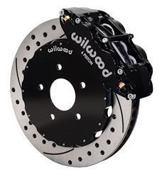 Disc Brake Kit, Front, Drilled Rotors, Superlite 6 Calipers, Black, Chevy, Kit