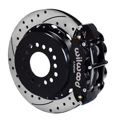 Disc Brakes, Superlite 4R Big Brake, Rear, Rotors, Black Powdercoated Calipers, Kit