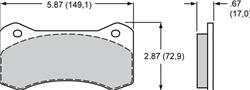 Brake Pads, Smart Pad, BP-20, 6617 FMSI, Set