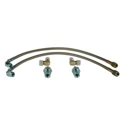 Brake Hose, Flexline, Front, Braided Stainless Steel, Chevy, Pontiac, Pair