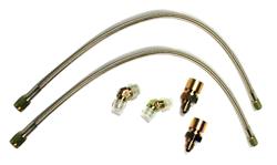 Brake Lines, Flexline, Braided Stainless Steel, Ford, Front, Pair