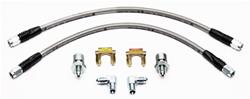 Brake Lines, Flexline, Braided Stainless Steel, Chevrolet, Front, Pair