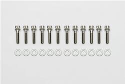 Rotor Bolts, Stainless Steel, 12 Point, 1/4-20 in., 1.0 in. Length, with Washers, Set of 12