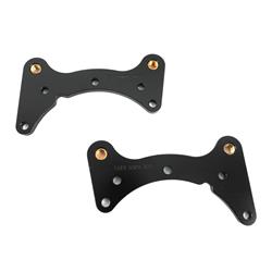 Brake Caliper Mounting Brackets, Replacement, Billet Aluminum, Black E-coat, Wilwood, Kit