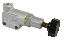 Brake Proportioning Valve, Aluminum, Knob Adjustment, 3/8 in.-24 Inverted Flare Threads, Each