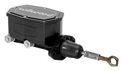 Master Cylinder, Compact, Aluminum, Black E-Coat, 0.938 in. Bore, with Pushrod, Mustang, Each