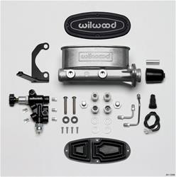 Master Cylinder, Tandem, Aluminum, Natural, 1 in. Bore, Proportioning Valve, Fluid Tubes, Kit