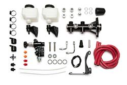 Master Cylinder, Aluminum, Black, 1.125 in. Bore, Universal, Kit