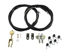 Emergency Brake Cable Kit, Universal, Stainless Steel Cable, Plastic Housing. 110 in. Cable, 97 in. Housing, Each