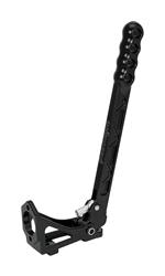 Hydraulic Hand Brake, Vertical, Floor Mount, 14.51 in., Billet Aluminum, Black E-coat, Each