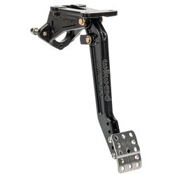 Brake Pedal, Swing Mount, Adjustable, Aluminum, Black E-Coat, 6.25-7:1 Pedal Ratio, Each