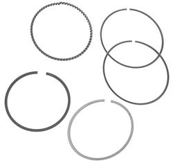 Piston Rings, Gas Nitrided, 3.572 in. Bore, 1.5mm, 1.5mm, 3.0mm Thickness, Single Piston, Set