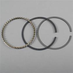 Piston Rings, Plasma-moly, 4.390 in. Bore, 1/16 in., 1/16 in., 3/16 in. Thickness, Single Piston, Set