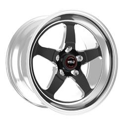 Wheel, RT-S S71, Aluminum, Black Machined/Polished Shell, 20 in. x 8 in., 5 x 127mm/5 in. Bolt Circle, 4.75 in. Backspace, Each