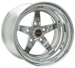 Wheel, S71, Aluminum, Polished, 15 in. x 3.500 in., 5 x 4.75 in. Bolt Circle, .630 in. Backspace, Each