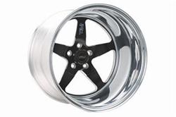 Wheel, RT-S S71, Aluminum, Black, 15 in. x 4.00 in., 5 x 4.75 in. Bolt Circle, 1.63 in. Backspace, Each