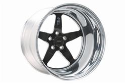 Wheel, RTS Forged, Aluminum, Black, 15 in. x 14.275 in., 5 x 4.75 in. Bolt Circle, 5.5 in. Backspace, Each