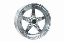 Wheel, RTS Forged, Aluminum, Polished, 15 in. x 5.275 in., 5 x 4.50 in. Bolt Circle, 2.5 in. Backspace, Each