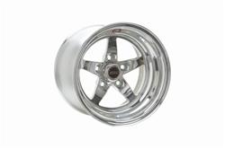 Wheel, S71 Forged, 15 in. x 9 in., Aluminum, Polished, 5 x 120mm Bolt Circle, 7.5 in. Backspace, Each