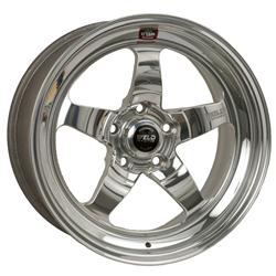 Wheel, RTS Forged, Aluminum, Polished, 15 in. x 10.275 in., 5 x 4.75 in. Bolt Circle, 7.5 in. Backspace, Each