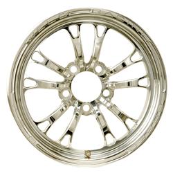 Wheel, V-Series, Aluminum, Polished, 15 in. x 3.5 in., 5 x 4.5 in. Bolt Circle, 2.25 in. Backspace, Each