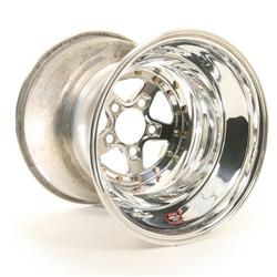 Wheel, Aluma-Star 2.0, Aluminum, Polished, 16 in. x 15 in., 5 x 4.75 in. Bolt Circle, 6 in. Backspace, Each