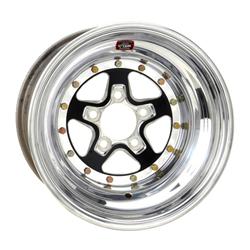 Wheel, AlumaStar 2.0, Aluminum, Matte Black, 15 in. x 11.00 in., 5 x 4.75 in. Bolt Circle, 3.00 in. Back Space