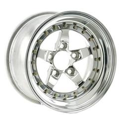 Wheel, Weldstar RT, Aluminum, Polished, 15 in. x 10 in., 5 x 4.50 in. Bolt Circle, 5.50 in. Backspace, Each