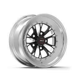 Wheels, 15x12" BLK VITESSE 5x4.75" BP 3.5"BS - POL SBL MT