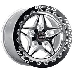 Weld Racing RT-S S81 forged aluminum black Mickey Thompson beadlock wheels feature budget friendly 3-piece...