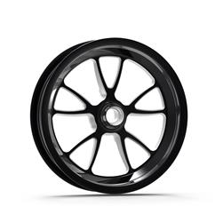 Wheels, Full Throttle Black Anodized, 17 in. x 2.25 in., Forged Aluminum, Matte Black, Spindle Mount, 1.13 in. Backspacing, Each