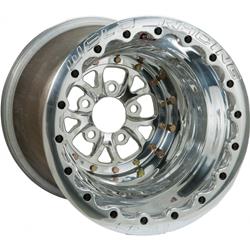 Wheel, V-Series, Aluminum, Polished, 16 in. x 16.0 in., 5 x 4.75 in. Bolt Circle, 4.000 in. Back Space