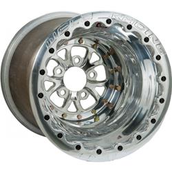 Wheel, V-Series, Aluminum, Polished, 15 in. x 8.0 in., 5 x 4.50 in. Bolt Circle, 3.000 in. Back Space