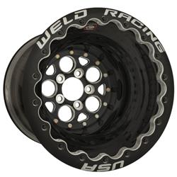 Wheel, Magnum Drag 2.0, Aluminum, Matte Black, 15 in. x 12.0 in., 5 x 4.50 in. Bolt Circle, 3.00 in Back Space