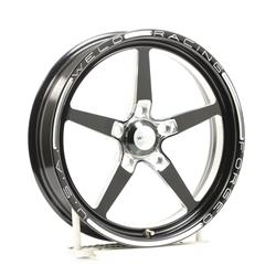 Wheel, AlumaStar 2.0, Aluminum, Matte Black, 17 in. x 4.50 in., 5 x 4.75 in. Bolt Circle, 2.25 in. Back Space