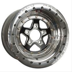 Wheel, AlumaStar 2.0, Aluminum, Matte Black, 15 in. x 8.00 in., 5 x 4.75 in. Bolt Circle, 3.00 in. Back Space