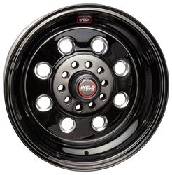 Weld Racing Draglite black painted wheels are made from cold-forged aluminum, so you know that they're...