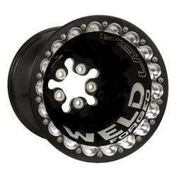 Wheel, Delta-1, Aluminum, Matte Black, 16 in. x 16.0 in., 5 x 5.00 in. Bolt Circle, 5.000 in. Backspace, Each