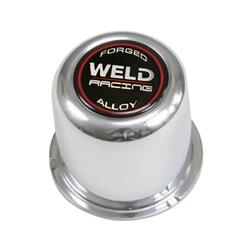 Center Cap, Aluminum, Polished, Push-Through, 4 Lug, Dome Style, 2.930 in. Diameter, Each