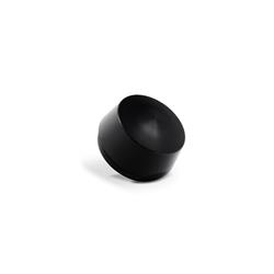 Center Cap, Closed, Aluminum, Black, 1.967 in. Diameter, Each