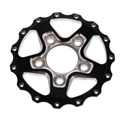 Wheel Center Section, AlumaStar 2.0, Black Anodized, 5 x 4.75 in. Bolt Pattern, Each