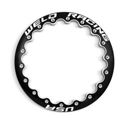 Beadlock Ring, Aluminum, Black, 16 in., Each