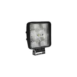 Auxiliary Light, Work Utility, LED Flood, Square, White Bulb, Clear Lens, 9-30 V, 15 watts, Each