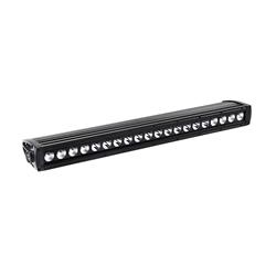 Light Bar, B-Force LED, Single Row, Spot/Flood, Rectangular, White Bulb, Clear Lens, Black Diamond Plate Faceplate, 9-30 V, 20 in. Length, Each